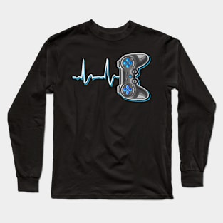 Video  Heartbeat Video Game Controller  Kids Long Sleeve T-Shirt